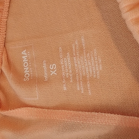 Sonoma 2 Piece Intimates Short Set Peach "Together We're Better' XS - Picture 9 of 14